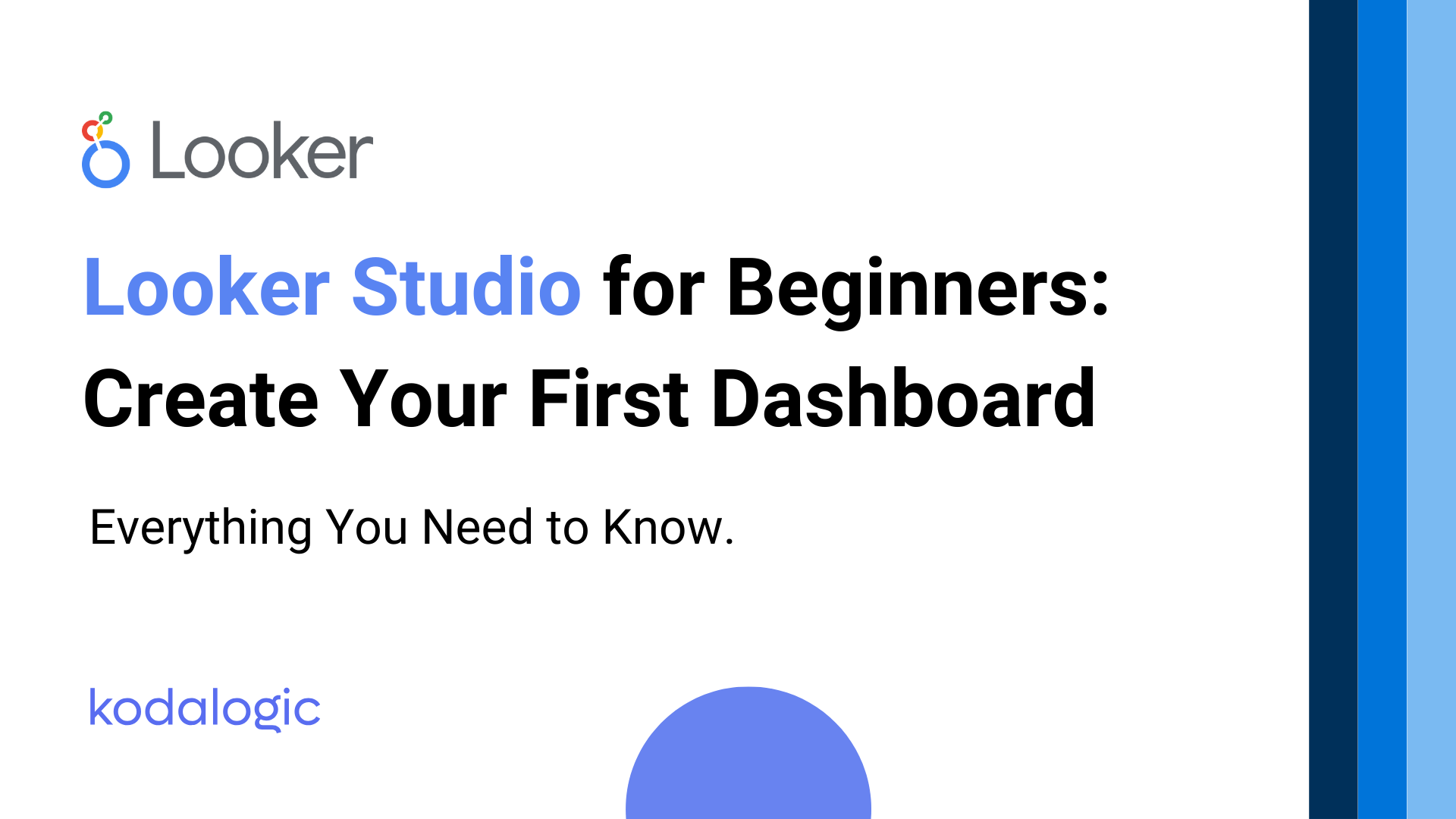 Post Cover - Create Your First Dashboard: A Looker Studio Guide